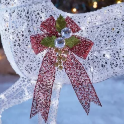 Outdoor Christmas Decorations Home Accents Holiday 3-Piece Fantasleigh Outdoor Christmas Deer Family With LED Cool White Lights -Christmas Lights Sales home accents holiday christmas yard decorations ty594 2014 66 1000