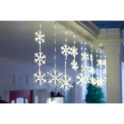 Christmas Lights Home Accents Holiday 64 In. 150-Light Warm White Micro Dot LED Snowflake Icicle Light -Christmas Lights Sales home accents holiday icicle lights w11m1742 77 1000