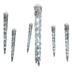 Christmas Lights LightShow 8-Light Classic White Shooting Star Varied Size Icicle Light Set 10 Christmas Lights LightShow 8-Light Classic White Shooting Star Varied Size Icicle Light Set -Christmas Lights Sales lightshow icicle lights 88058 4f 1000