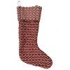 Indoor Christmas Decorations LR Home 20 In. Cotton Red And White Chevron Christmas Stocking -Christmas Lights Sales lr home christmas stockings speci04626red1220 64 1000