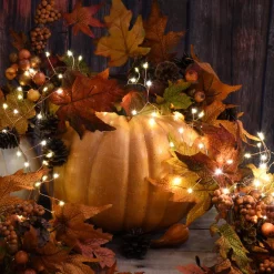 Christmas Lights LUMABASE 5 Ft. 100-Light LED White Firecracker String Lights With Silver Cord (2-Pack) -Christmas Lights Sales lumabase christmas novelty lights 65002 c3 1000