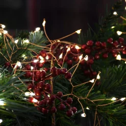 Christmas Lights LUMABASE 100-Light Bulb LED Warm White Light Bulb With Copper Wire, Battery Operated Firecracker Fairy String Lights (Set Of 2) -Christmas Lights Sales lumabase christmas novelty lights 65102 4f 1000