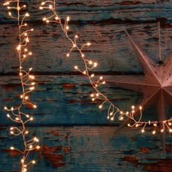 Christmas Lights LUMABASE 100-Light Bulb LED Warm White Light Bulb With Copper Wire, Battery Operated Firecracker Fairy String Lights (Set Of 2) -Christmas Lights Sales lumabase christmas novelty lights 65102 fa 1000