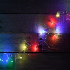 Christmas Lights LUMABASE 100-Light LED Battery Operated Multi-color Flashing Firecracker Fairy String Lights -Christmas Lights Sales lumabase christmas novelty lights 65202 1f 1000