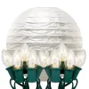 Christmas Lights LUMABASE 10 In. 10-Light White Paper Lantern String Lights -Christmas Lights Sales lumabase christmas string lights 24010 64 1000