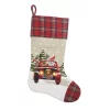 Indoor Christmas Decorations Manor Luxe 0.1 In. H X 20 In. L Polyester Snowy Car By Santa Light Up Christmas Stocking