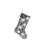 Indoor Christmas Decorations Manor Luxe 0.1 In. H X 20 In. L Polyester Snowflake Sequin Soft Plush Furry Light Up Christmas Stocking -Christmas Lights Sales manor luxe christmas stockings ml18925stockinggrey 64 1000