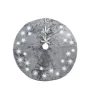 Christmas Tree Decorations Manor Luxe 56 In. Snowflake Sequin Soft Plush Furry Light Up Round Christmas Tree Skirt In Grey -Christmas Lights Sales manor luxe christmas tree skirts collars ml1892556tsgreyled 64 1000