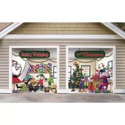 Outdoor Christmas Decorations My Door Decor 7 Ft. X 8 Ft. Santa’s Workshop-Outdoor Holiday 2-Car Split Garage Door Decor Mural For Split Car Garage, 2-Graphic Kit 9 Outdoor Christmas Decorations My Door Decor 7 Ft. X 8 Ft. Santa’s Workshop-Outdoor Holiday 2-Car Split Garage Door Decor Mural For Split Car Garage, 2-Graphic Kit -Christmas Lights Sales my door decor christmas flags 285901xmas 003 4f 1000