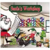 Outdoor Christmas Decorations My Door Decor 7 Ft. X 8 Ft. Santa’s Workshop-Outdoor Holiday 2-Car Split Garage Door Decor Mural For Split Car Garage, 2-Graphic Kit -Christmas Lights Sales my door decor christmas flags 285901xmas 003 64 1000