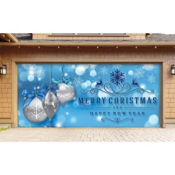 Outdoor Christmas Decorations My Door Decor 7 Ft. X 16 Ft. Silver Christmas Ornaments On Blue Christmas Garage Door Decor Mural For Double Car Garage 8 Outdoor Christmas Decorations My Door Decor 7 Ft. X 16 Ft. Silver Christmas Ornaments On Blue Christmas Garage Door Decor Mural For Double Car Garage -Christmas Lights Sales my door decor christmas flags 285905xmas 009 4f 1000