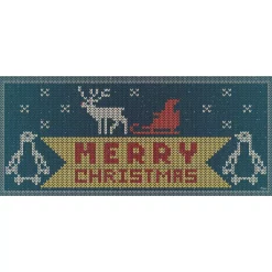 Outdoor Christmas Decorations My Door Decor 7 Ft. X 16 Ft. Christmas Sweater Christmas Garage Door Decor Mural For Double Car Garage