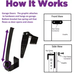 Outdoor Christmas Decorations My Door Decor 7 Ft. X 16 Ft. Christmas Wreath-Christmas Garage Door Decor Mural For Double Car Garage -Christmas Lights Sales my door decor christmas flags 285905xmas 029 44 1000