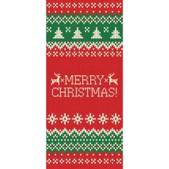 Outdoor Christmas Decorations My Door Decor 36 In. X 80 In. Ugly Christmas Sweater Merry Christmas-Christmas Front Door Decor Mural