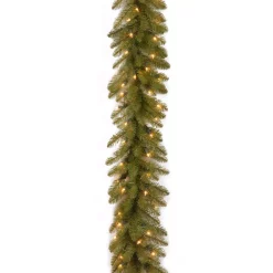 Christmas Greenery National Tree Company 9 Ft. Pre-Lit Dunhill Fir Garland With Clear Lights