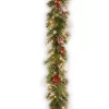 Christmas Greenery National Tree Company 9 Ft. Wintry Berry Garland With Clear Lights -Christmas Lights Sales national tree company christmas garland pewt 300 9b 1 64 1000