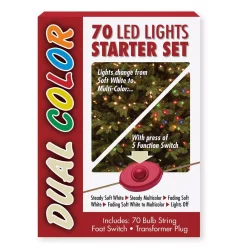 Christmas Lights National Tree Company 70 Bulb Dual Color® LED Light String STARTER SET, 10 Function -Christmas Lights Sales national tree company christmas string lights ls21 801 70 c3 1000