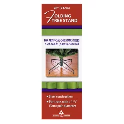 Christmas Tree Decorations National Tree Company 28 In. Metal Folding Tree Stand