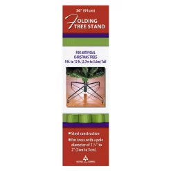 Christmas Tree Decorations National Tree Company 36 In. Metal Folding Tree Stand