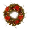 Christmas Greenery National Tree Company Decorative Collection Hydrangea 24 In. Artificial Wreath With Battery Operated Warm White LED Lights 1 Christmas Greenery National Tree Company Decorative Collection Hydrangea 24 In. Artificial Wreath With Battery Operated Warm White LED Lights -Christmas Lights Sales national tree company christmas wreaths dc13 158 24wb 1 64 1000