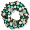 Christmas Greenery National Tree Company 30 In. Silver And Blue Ornament Artificial Wreath -Christmas Lights Sales national tree company christmas wreaths rac 16003 64 1000