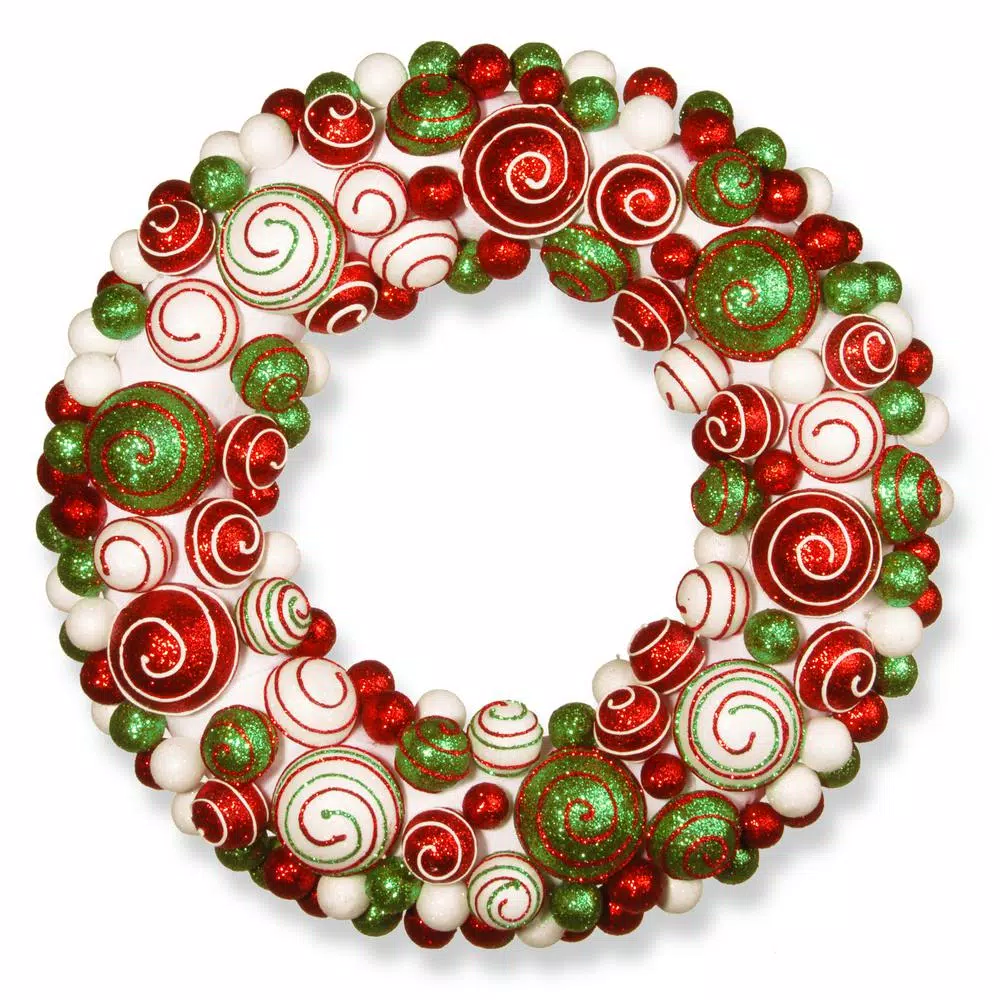 Christmas Greenery National Tree Company 20 In. Ornament Artificial Wreath 3 Christmas Greenery National Tree Company 20 In. Ornament Artificial Wreath