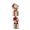 Outdoor Christmas Decorations National Tree Company Pre-Lit 33 In. Sisal Gift Box Tower