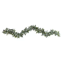 Christmas Greenery Nearly Natural 6.5 Ft. Olive Indoor Artificial Garland
