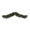 Christmas Greenery Nearly Natural 6 Ft. Pre-Lit Flocked Artificial Christmas Garland With 50 Multi-Colored LED Lights And Berries