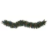 Christmas Greenery Nearly Natural 6 Ft. Pre-Lit Snow Dusted Artificial Christmas Garland With 50 Multi-Colored LED Lights, Berries And Pinecones -Christmas Lights Sales nearly natural christmas garland 4463 64 1000