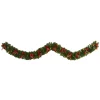 Christmas Greenery Nearly Natural 9 Ft. Battery Operated Pre-lit Bow And Pinecone Artificial Christmas Garland With 35 Clear LED Lights 1 Christmas Greenery Nearly Natural 9 Ft. Battery Operated Pre-lit Bow And Pinecone Artificial Christmas Garland With 35 Clear LED Lights -Christmas Lights Sales nearly natural christmas garland w1105 64 1000