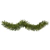 Christmas Greenery Nearly Natural 6 Ft. Battery Operated Pre-lit Green Pine Artificial Christmas Garland With 35 Clear LED Lights