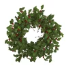 Christmas Greenery Nearly Natural 28 In. Holly Berry Artificial Wreath -Christmas Lights Sales nearly natural christmas wreaths 4476 64 1000