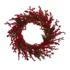 Christmas Greenery Nearly Natural 34 In. Cypress Artificial Wreath With Berries And Pine Cones -Christmas Lights Sales nearly natural christmas wreaths 4479 64 1000