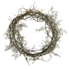 Christmas Greenery Nearly Natural 17 In. Frosted Twig Wreath -Christmas Lights Sales nearly natural christmas wreaths 4482 64 1000