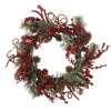 Christmas Greenery Nearly Natural 24in. Assorted Berry Wreath -Christmas Lights Sales nearly natural christmas wreaths 4838 64 1000