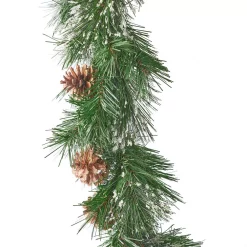 Christmas Greenery Noble House 9 Ft. Cashmere Pine Battery Operated Pre-Lit LED Artificial Christmas Garland With Snowy Branches And Pinecones 8 Christmas Greenery Noble House 9 Ft. Cashmere Pine Battery Operated Pre-Lit LED Artificial Christmas Garland With Snowy Branches And Pinecones -Christmas Lights Sales noble house christmas garland 54838 4f 1000