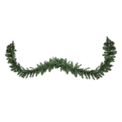 Christmas Greenery Northlight 108 In. Pre-Lit Buffalo Fir Artificial Christmas Garland With Clear Lights
