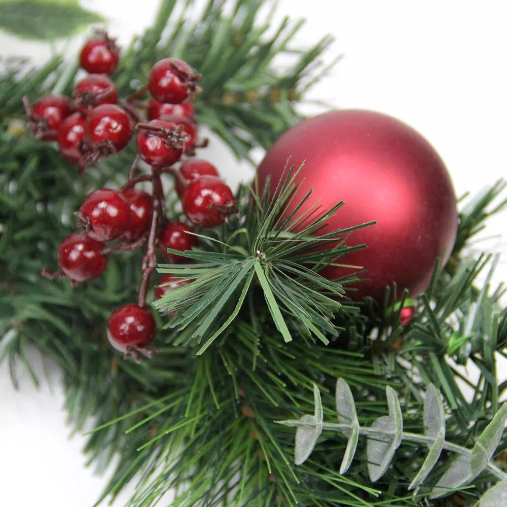 Christmas Greenery Northlight 6 Ft. Pre-Unlit Decorated Holly Berry Pine Cone Twig And Ball Artificial Christmas Garland 4 Christmas Greenery Northlight 6 Ft. Pre-Unlit Decorated Holly Berry Pine Cone Twig And Ball Artificial Christmas Garland - Image 2