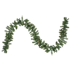 Christmas Greenery Northlight 9 Ft. X 8 In. Pre-Lit Canadian Pine Artificial Christmas Garland With Clear Lights