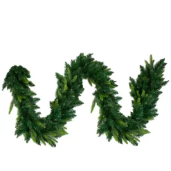Christmas Greenery Northlight 9 Ft. X 10 In. Pre-lit LED Gunnison Pine Artificial Christmas Garland With Clear Lights