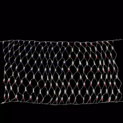 Christmas Lights Northlight 24 In. X 33 In. 200-Light Count Red, White And Blue American Flag Mini Net Lights With White Wire
