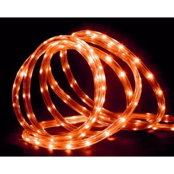 Christmas Lights Northlight 18 Ft. 108-Light Orange Indoor/Outdoor LED Christmas Rope Lights