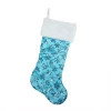 Indoor Christmas Decorations Northlight 20.5 In. Ice Palace Blue Sequin Snowflake Christmas Stocking With White Faux Fur Cuff -Christmas Lights Sales northlight christmas stockings 32228478 64 1000
