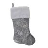 Indoor Christmas Decorations Northlight 22 In. Silver Metallic Sequined Polyester Christmas Stocking With Faux Fur Cuff -Christmas Lights Sales northlight christmas stockings 33530780 64 1000