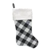 Indoor Christmas Decorations Northlight 23 In. Black And White Polyester Rustic Checkered Christmas Stocking -Christmas Lights Sales northlight christmas stockings 33530787 64 1000