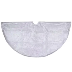Christmas Tree Decorations Northlight 48 In. White Iridescent Holographic Glittered Christmas Tree Skirt