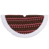 Christmas Tree Decorations Northlight 20 In. Red And Green Lodge Knitted Mini Christmas Tree Skirt With Sherpa Trim -Christmas Lights Sales northlight christmas tree skirts collars 33530821 64 1000