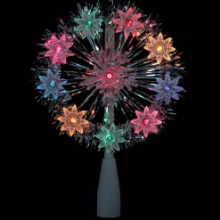 Christmas Tree Decorations Northlight 7 In. Silver Tinsel Snowflake Starburst Christmas Tree Topper – Multi Lights -Christmas Lights Sales northlight christmas tree toppers 32606339 c3 1000