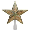 Christmas Tree Decorations Northlight 8.5 In. Gold Glitter Star Cut-Out Design Christmas Tree Topper – Clear Lights -Christmas Lights Sales northlight christmas tree toppers 32606349 64 1000